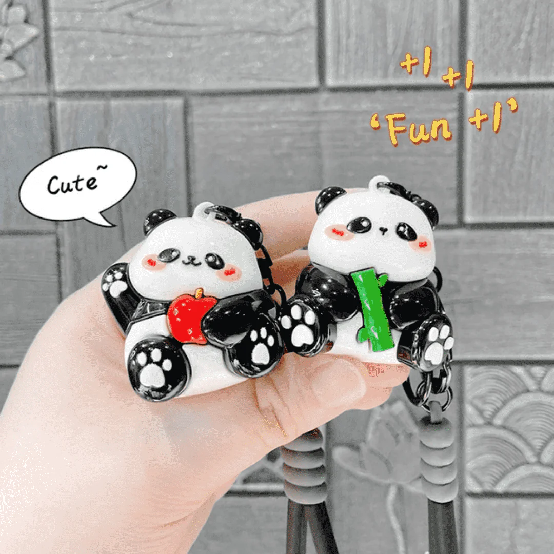 Adorable Panda Charm Keychain - Image 2