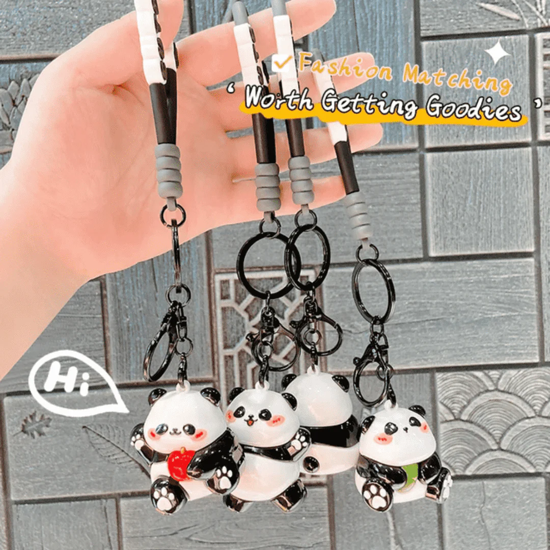 Adorable Panda Charm Keychain - Image 9