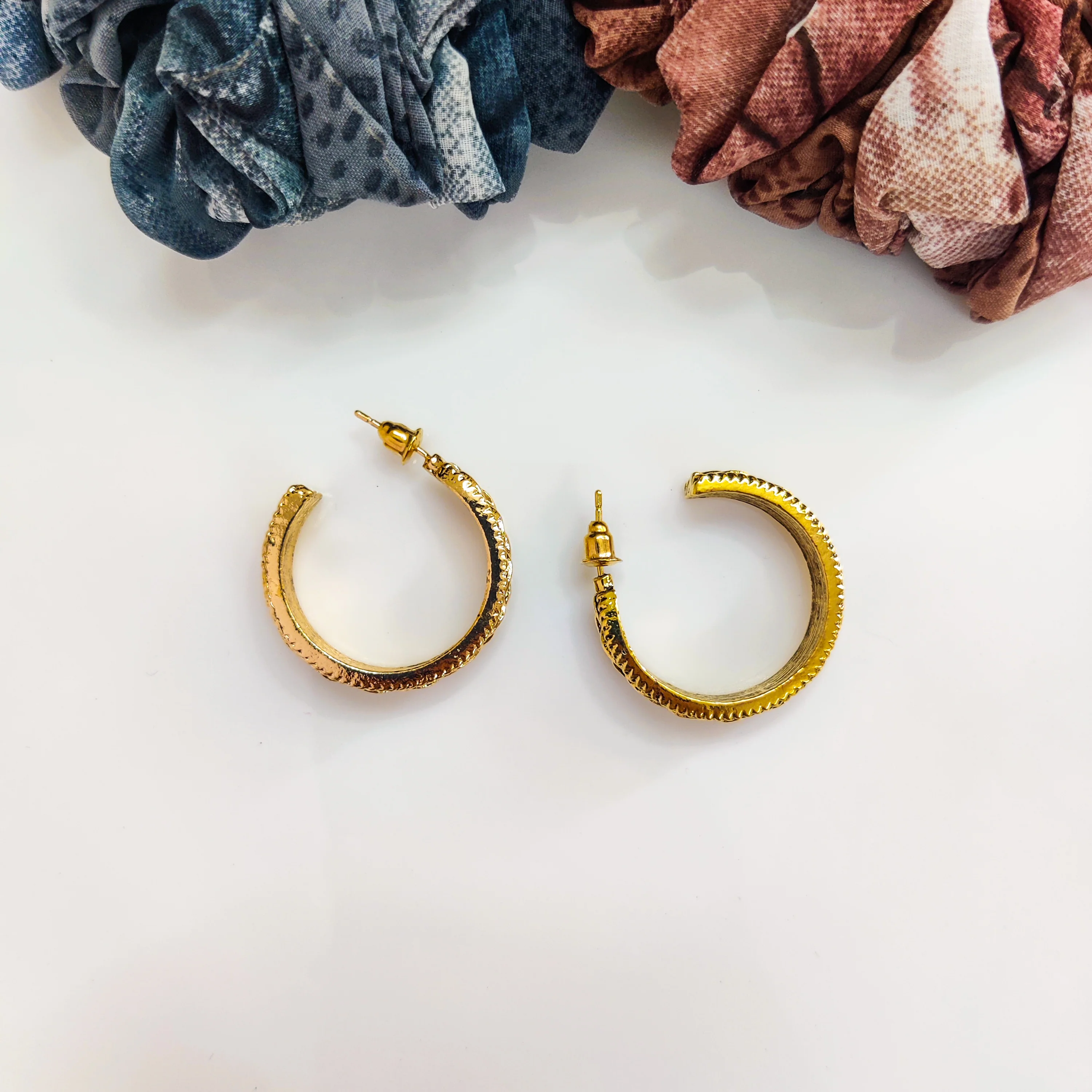 Antique Golden Hoops - Image 3