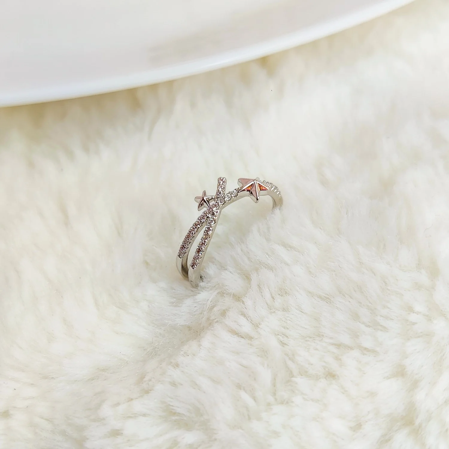 Celestial Spark Adjustable Ring