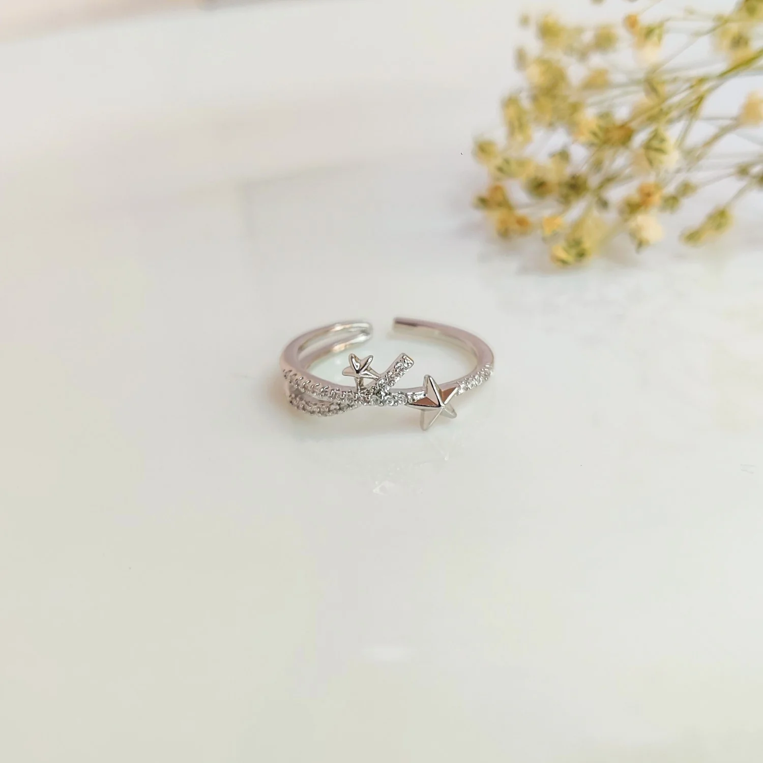 Celestial Spark Adjustable Ring - Image 2