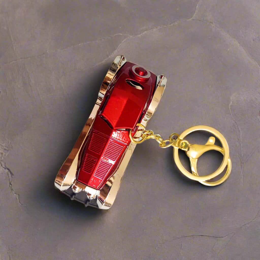 Classic Vintage Hotrod Metal Car Keychain - Image 10