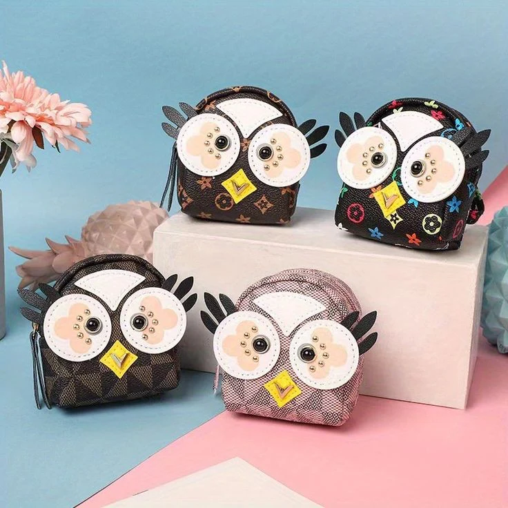 Cute Owl Backpack Wallet Keychain | Owl Coin Pouch - Image 21