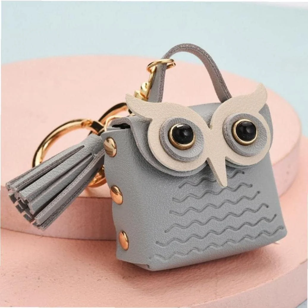 Cute Owl Eye Mini Small Handbag Keychain - Image 16