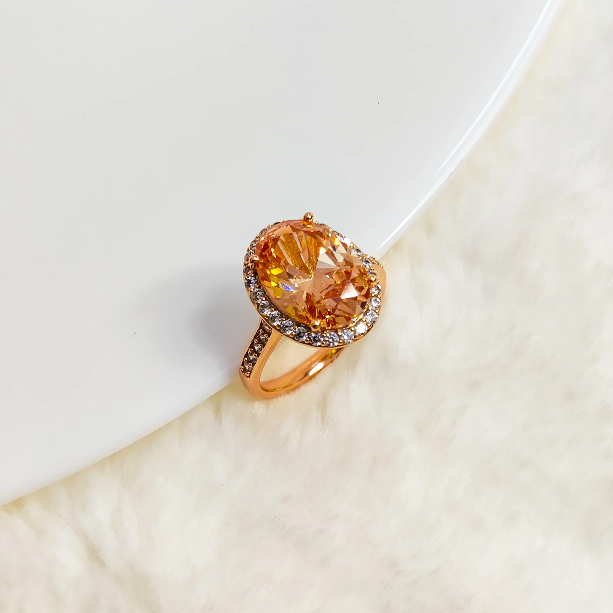 Dawn's Citrine Solitaire Ring - Image 3