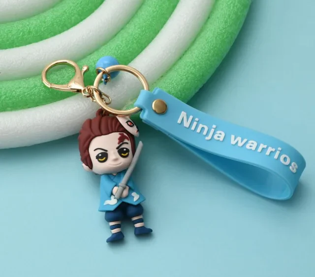 Demon Slayer Anime Keychain | Tanjiro & Zenitsu Rubber Keychain - Image 2