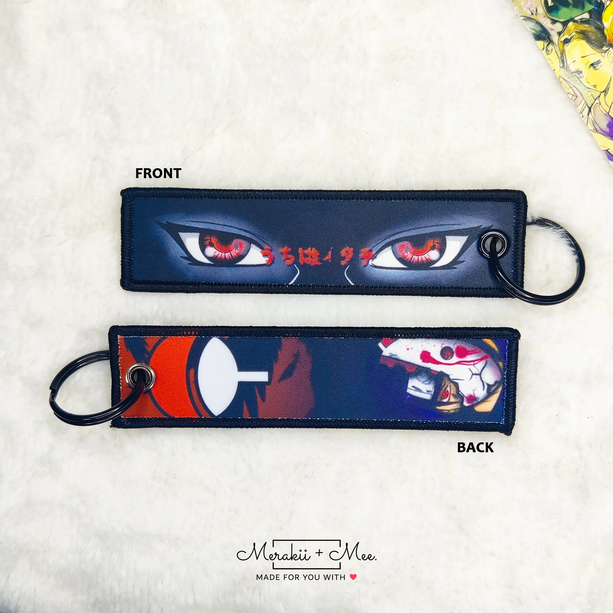 Demon Slayer: Kimetsu no Yaiba Manga Series Fabric Keychain Tag - Image 5