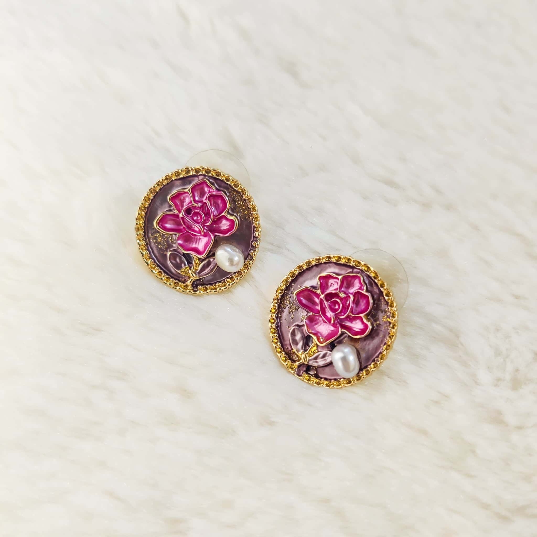Elysian Rose Stud Earring - Image 4