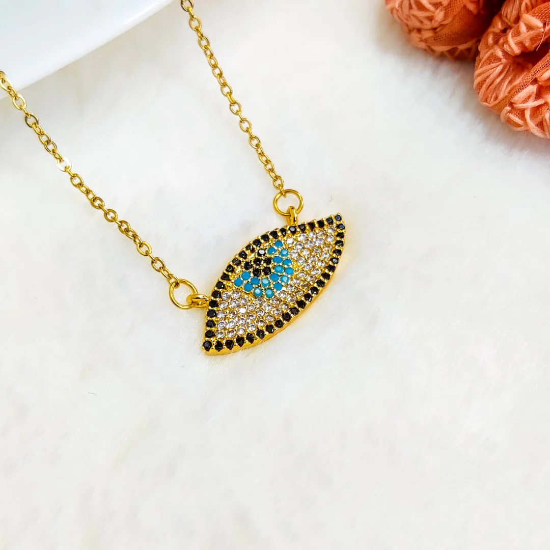 Gazing Evil Eye Necklace - Image 3