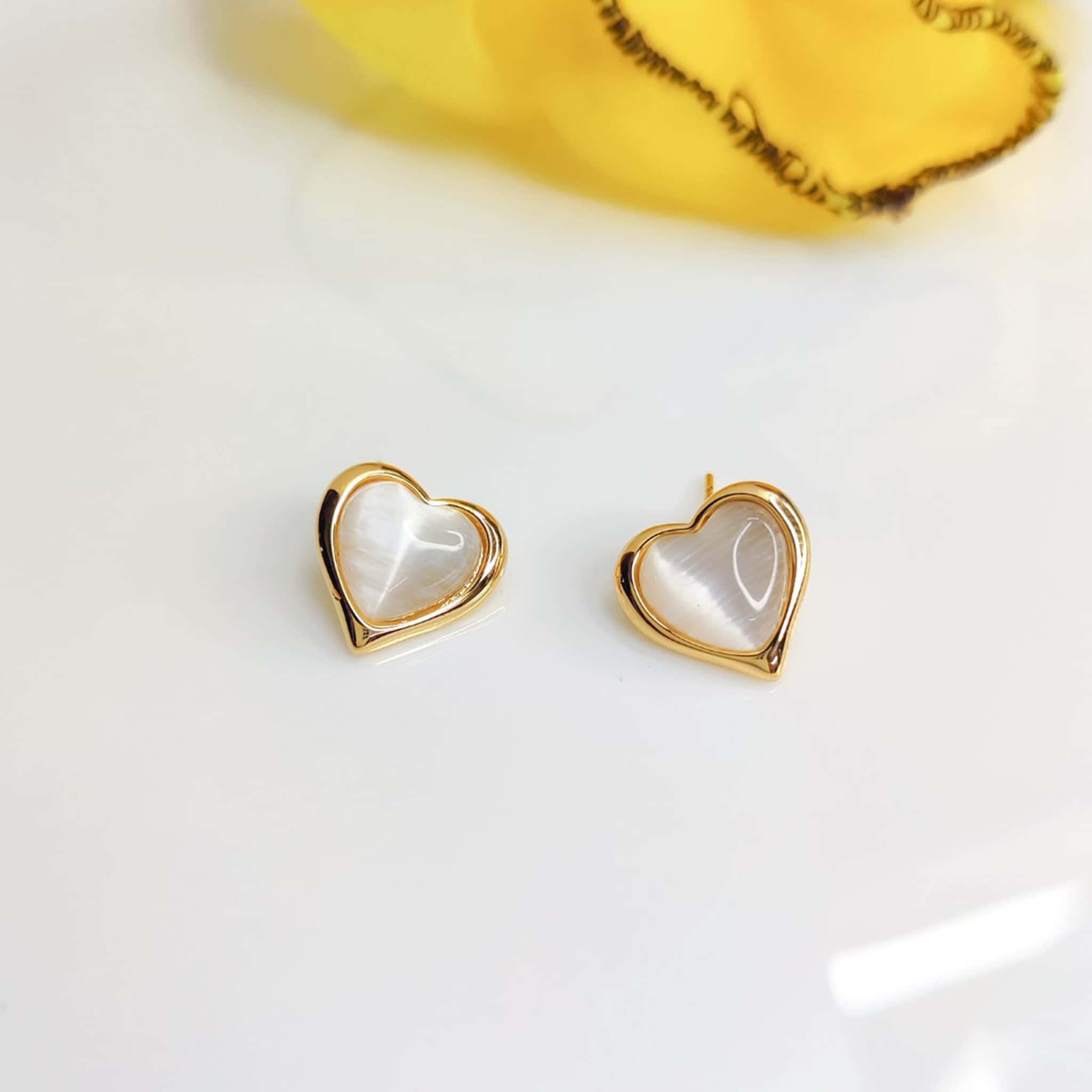 Glossy Heart Studs - Image 3