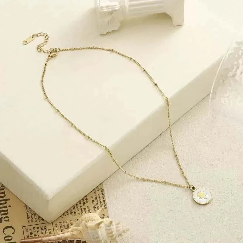Gold Rose Necklace - Image 6