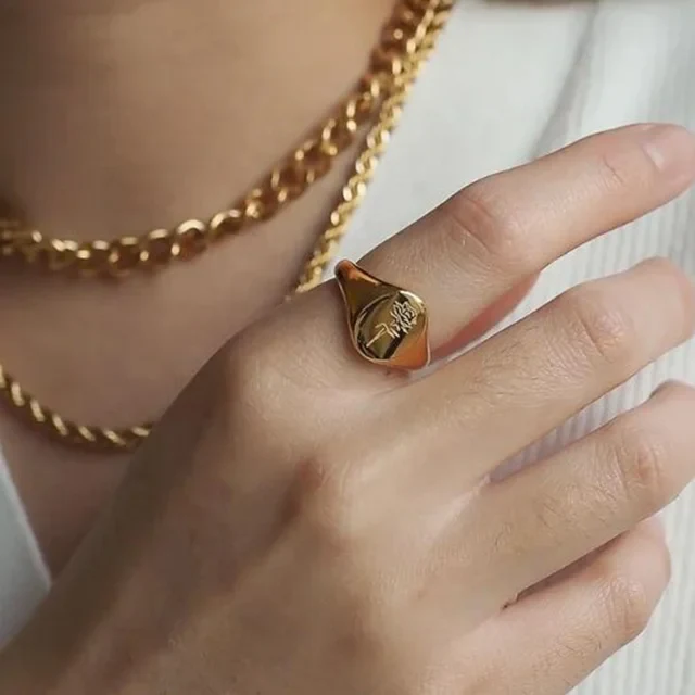 Golden Bloom Enigma Ring - Image 2