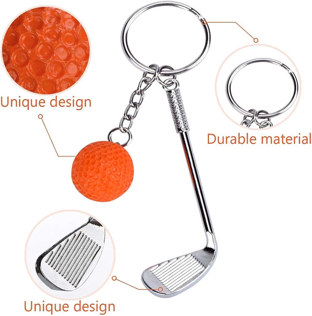 Golf Club & Ball Keychain | Sports Accessory - Image 3