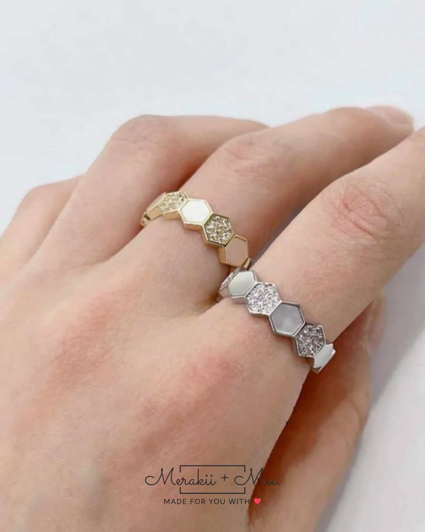 Honey Comb Hexa Ring - Image 4