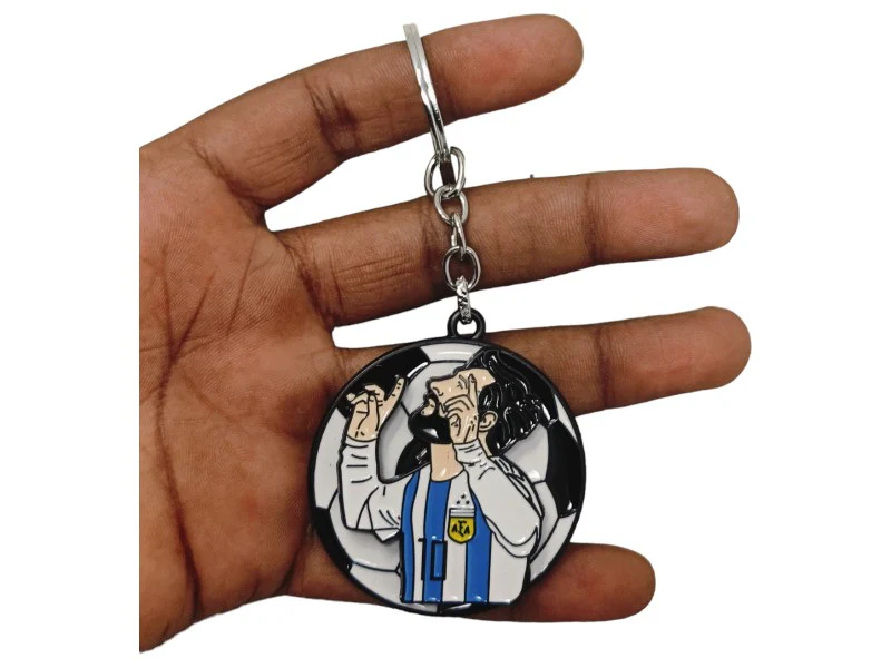 Lionel Messi Rotating Fidget Metal keychain - Image 2