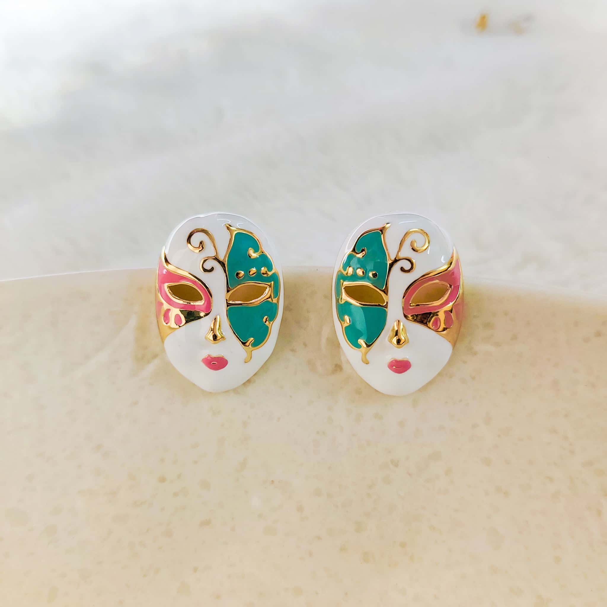 Masquerade Elegance Stud Earring - Image 4