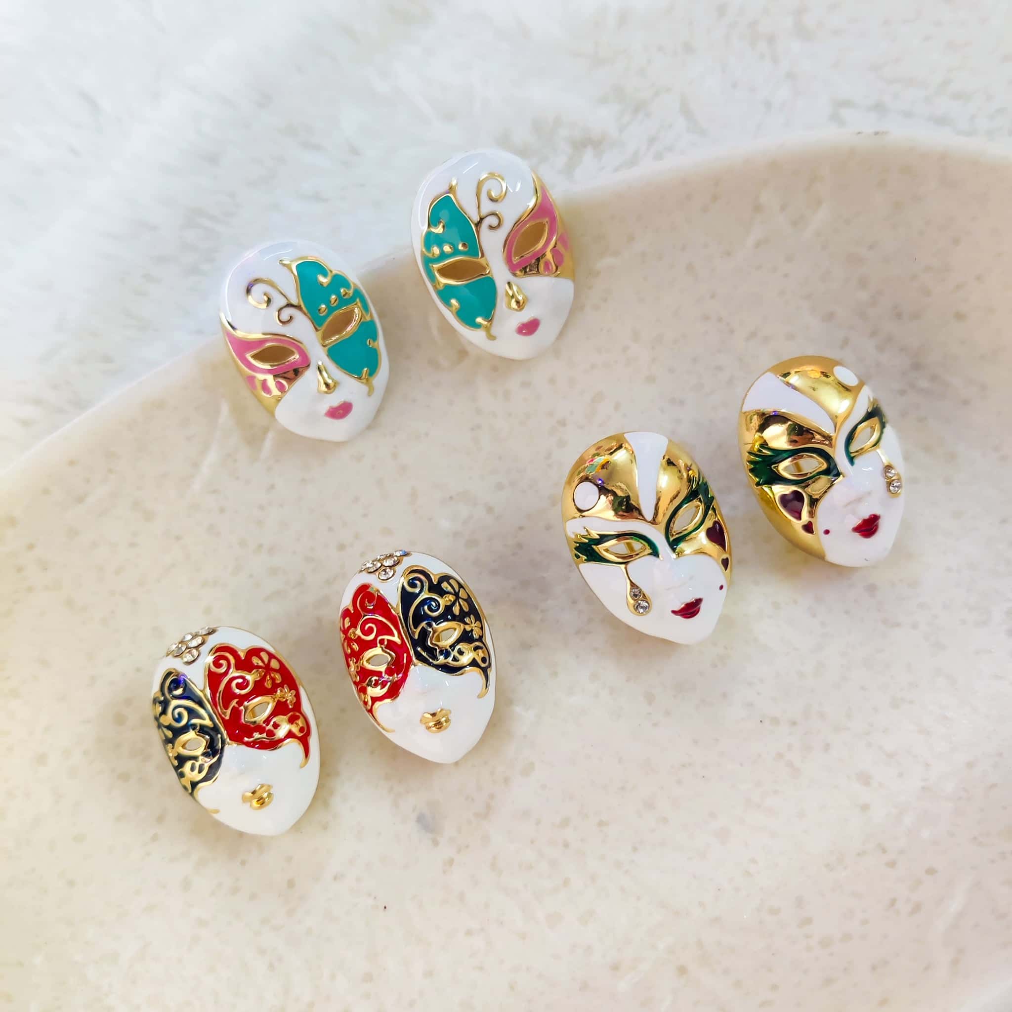 Masquerade Elegance Stud Earring - Image 7