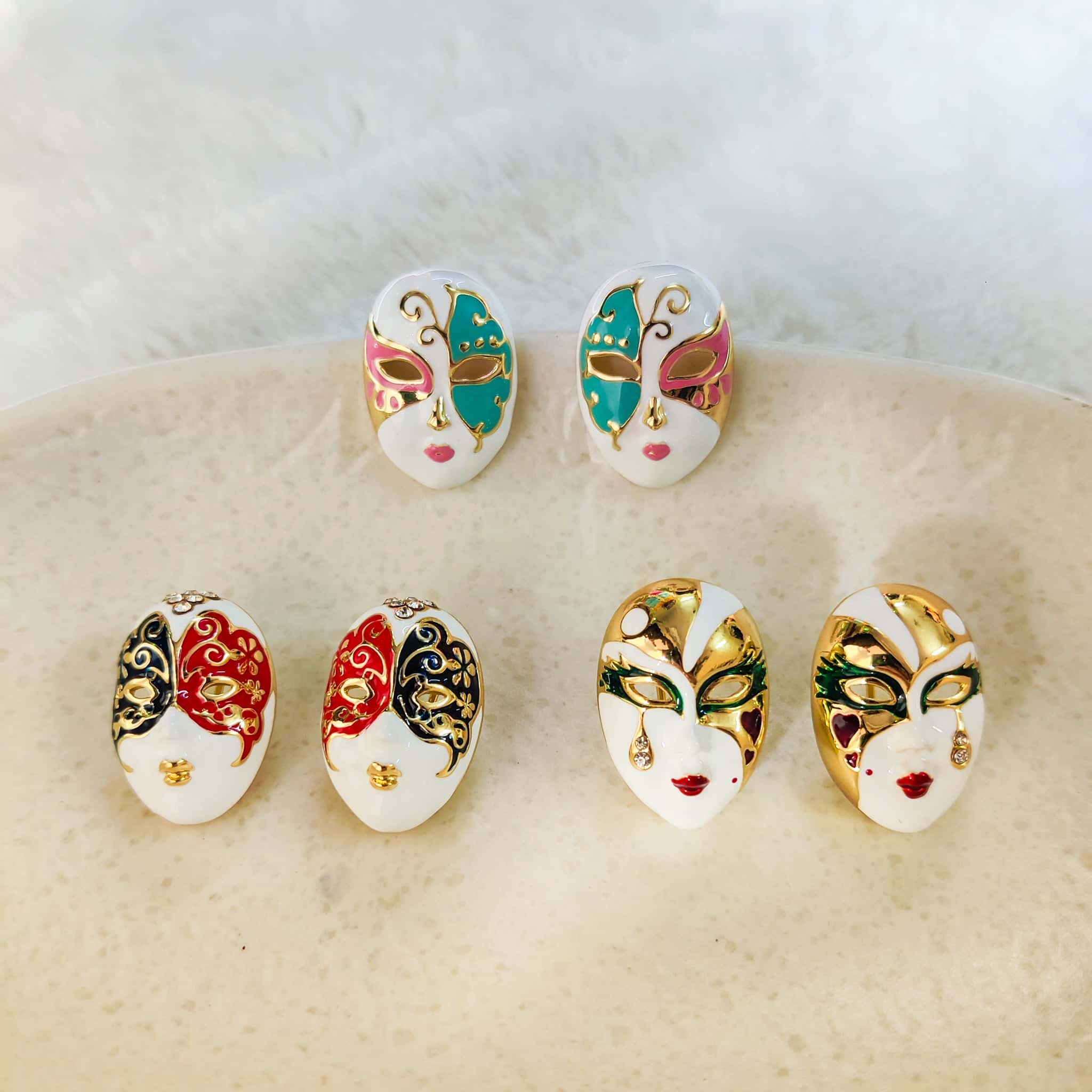 Masquerade Elegance Stud Earring - Image 9