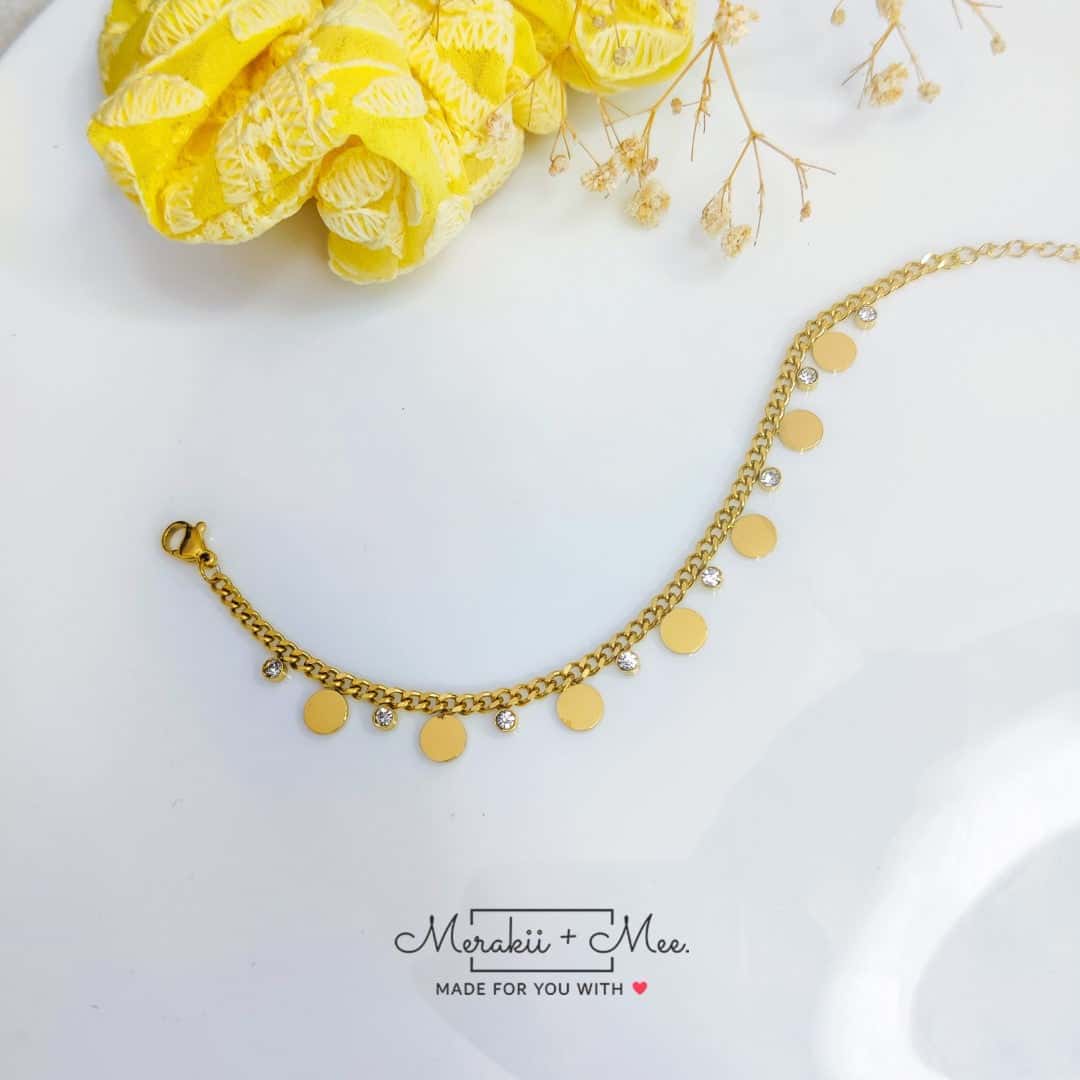 Melora Gold Sparkle Bracelet - Image 5