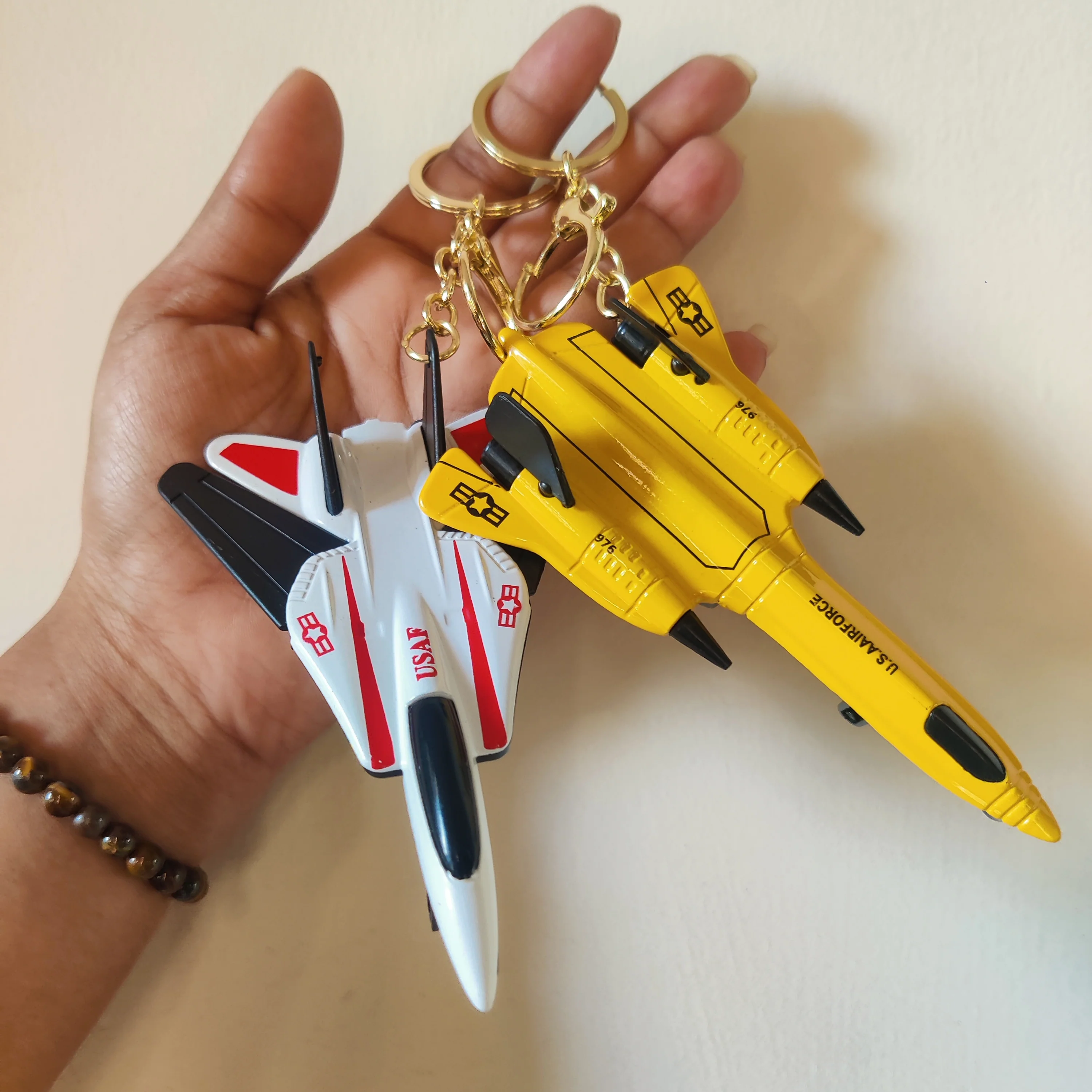 Military Fighter Jet Pull Back Plane Keyring - Image 14