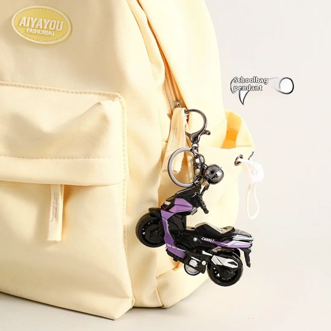 Mini Burgman-Style Scooter Keychain with Hook (Push-back) - Image 4
