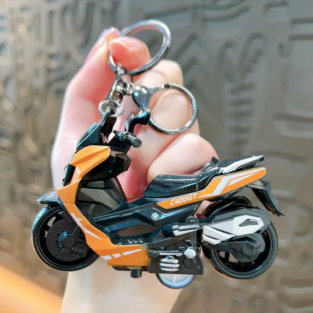 Mini Burgman-Style Scooter Keychain with Hook (Push-back) - Image 5