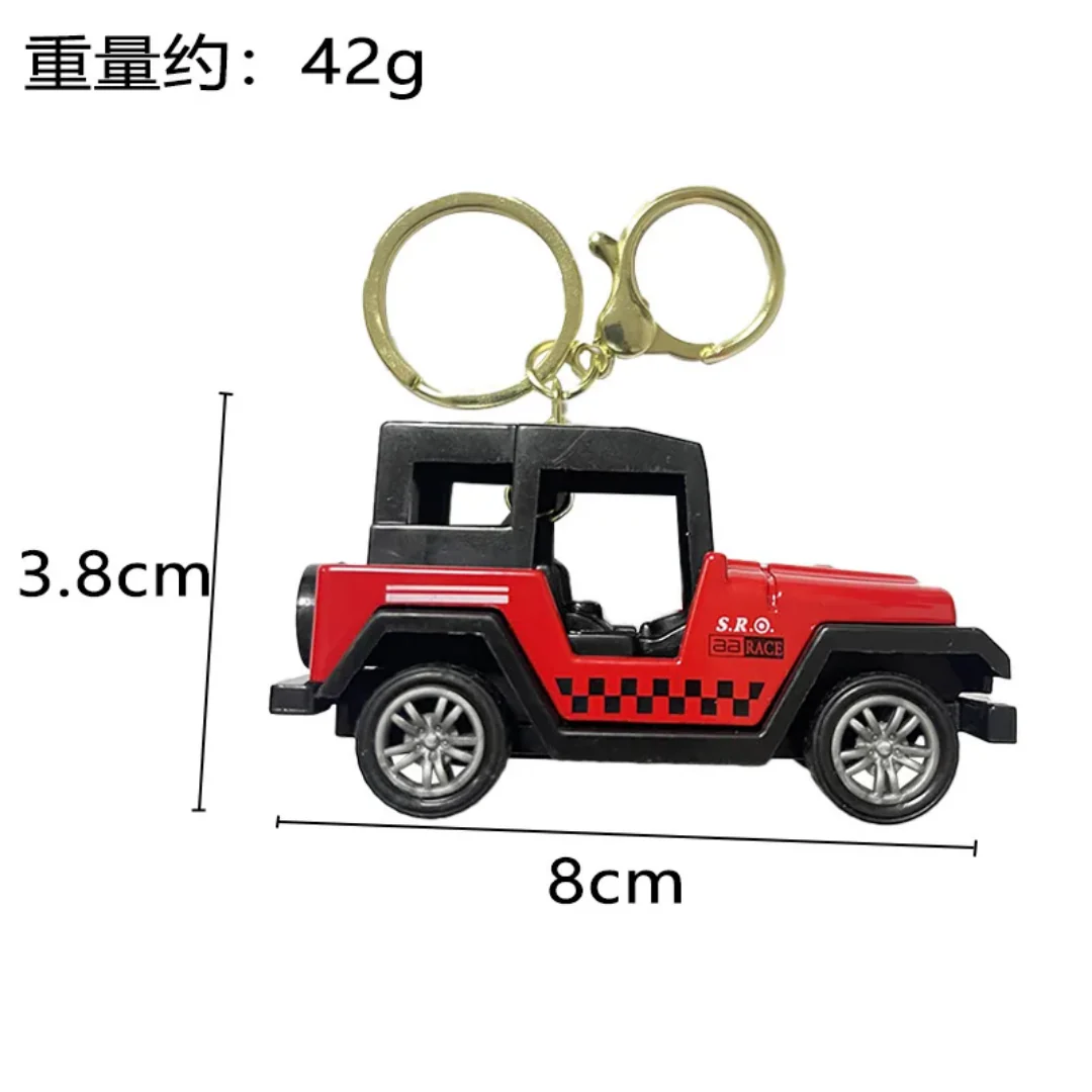 Mini Die-Cast Push-back Off-Road Jeep Keyring with Hook - Image 11