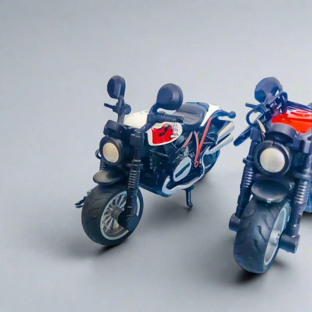 Miniature Cruiser Motorcycle Keychain - Image 2