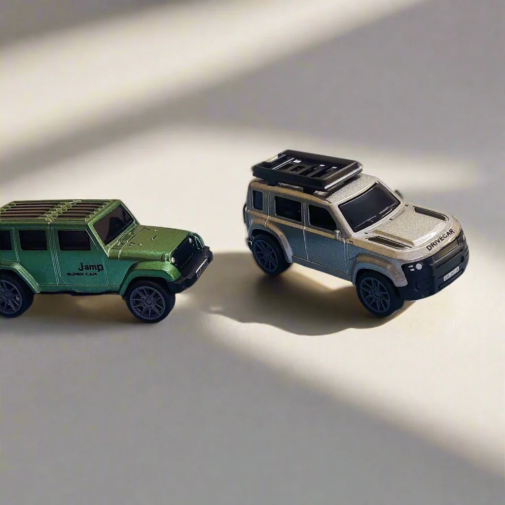 Miniature Push-Back Jeep Car Keychain - Image 5