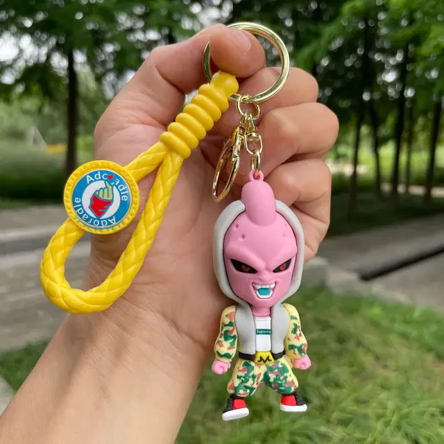 Modern Style Dragon Ball Z Character 3D Keychain with Strap and Charm - Image 6