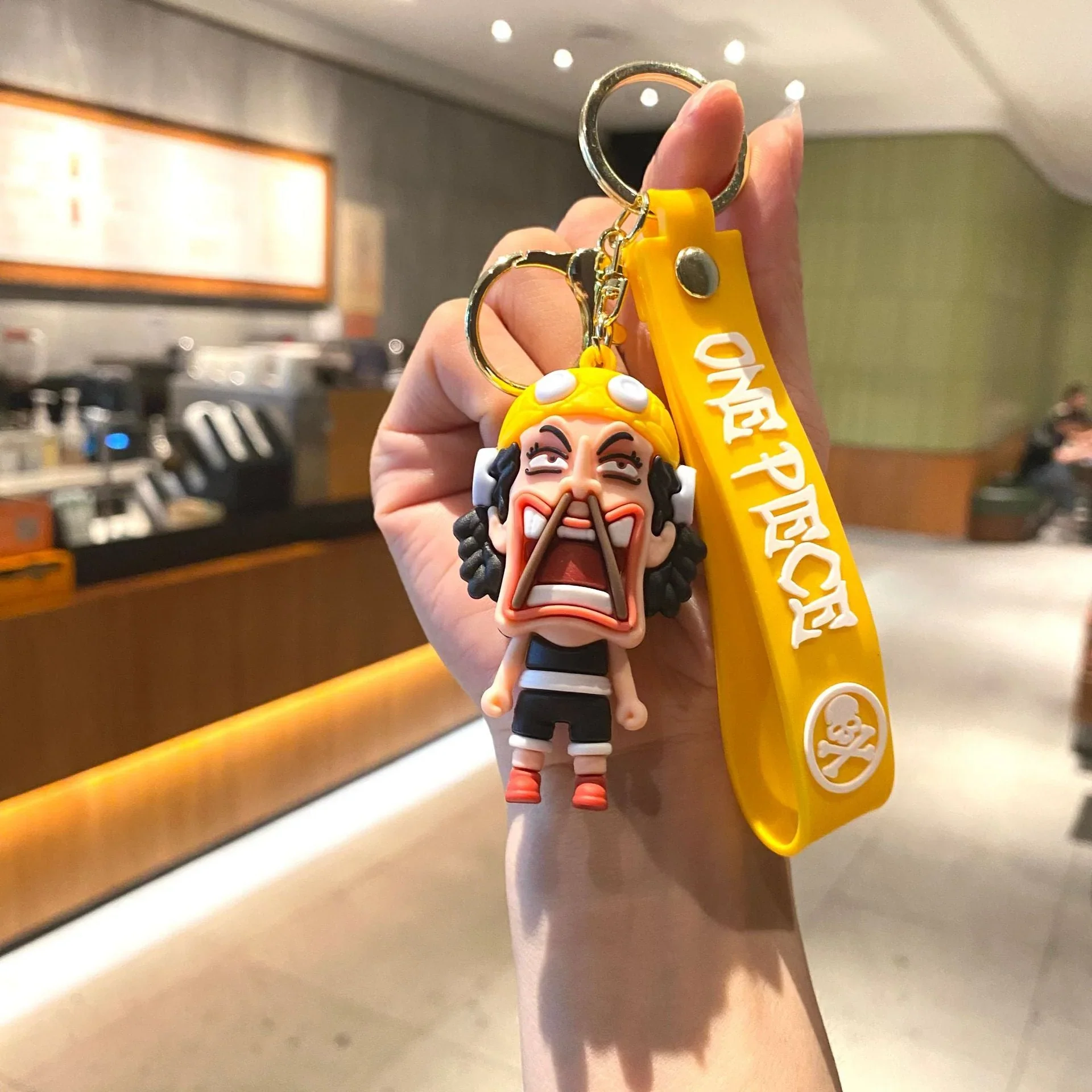 One Piece 3D Rubber Keychain - Monkey D Luffy, Franky, Chopper, Brook, Sanji - Image 3
