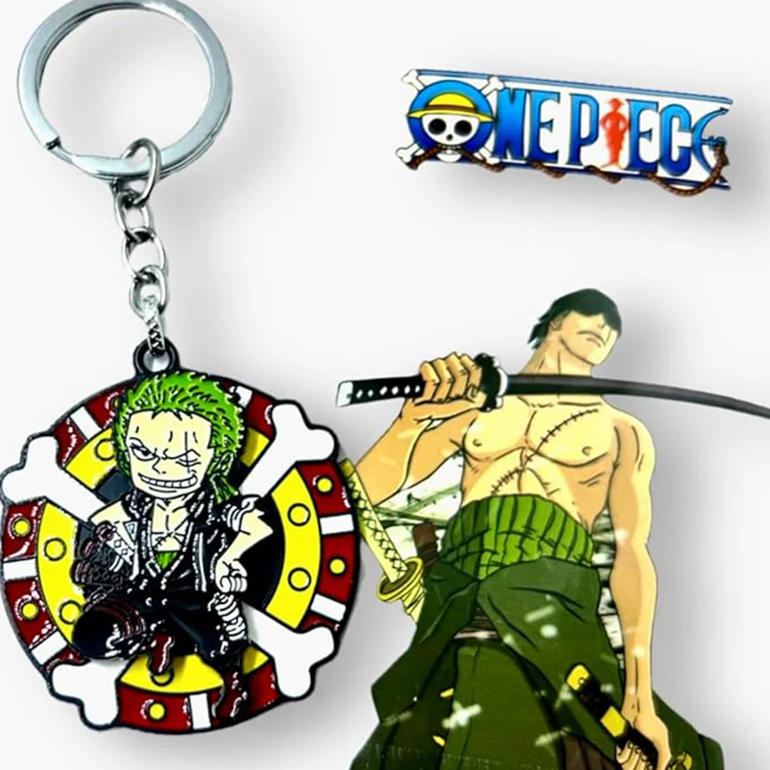 One Piece Rononao Zoro Spinning/Rotating Keychain - Image 3