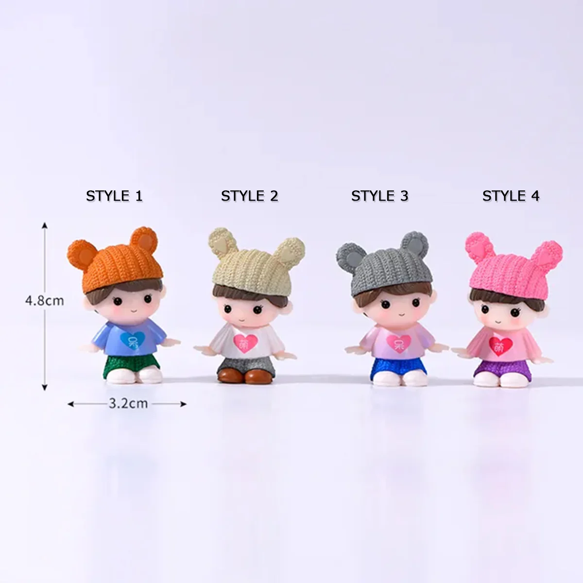 Playful Knit Hat Mini Doll Keyring - Image 4