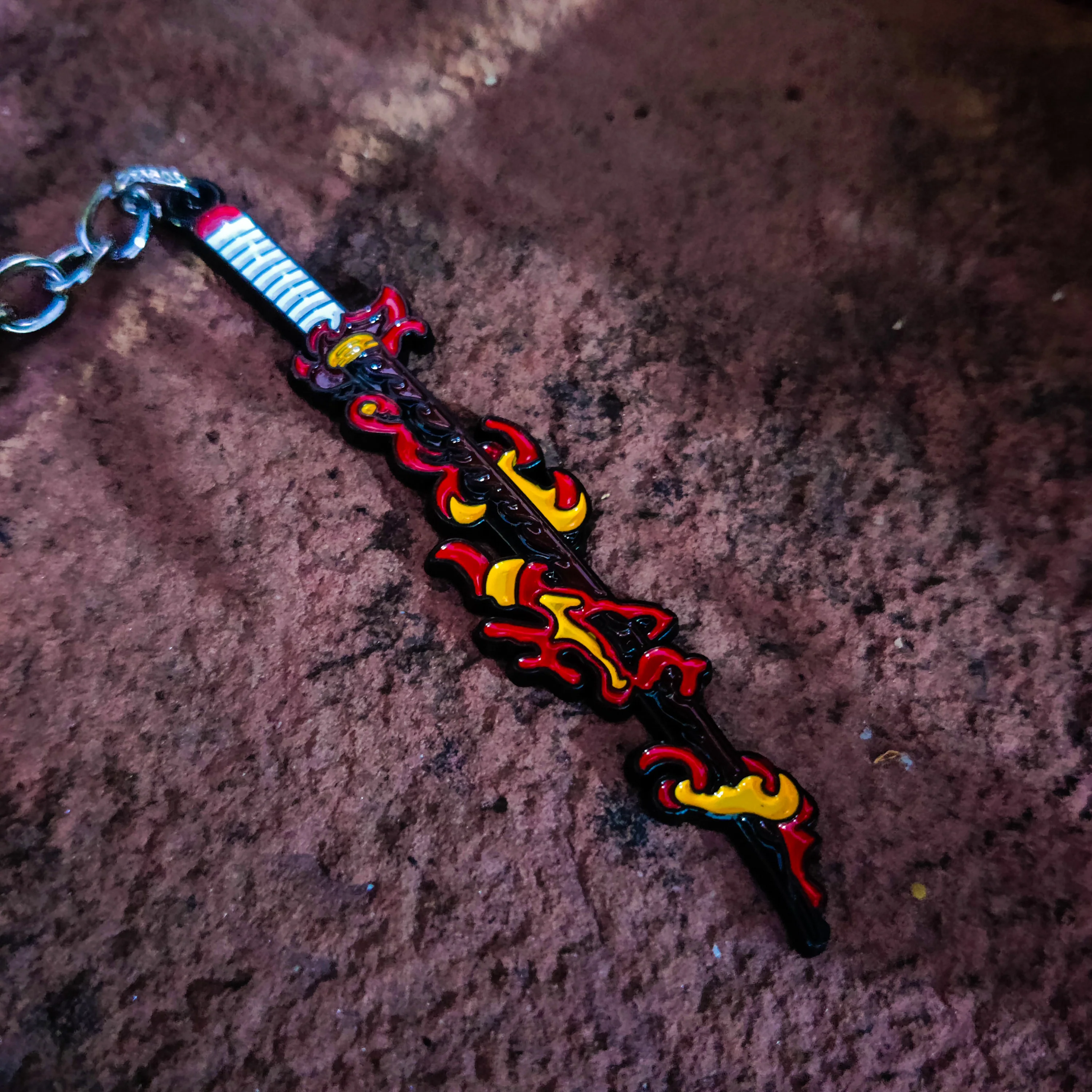 Rengoku Katana Metal Keychain | Demon Slayer Collectible Accessories - Image 4