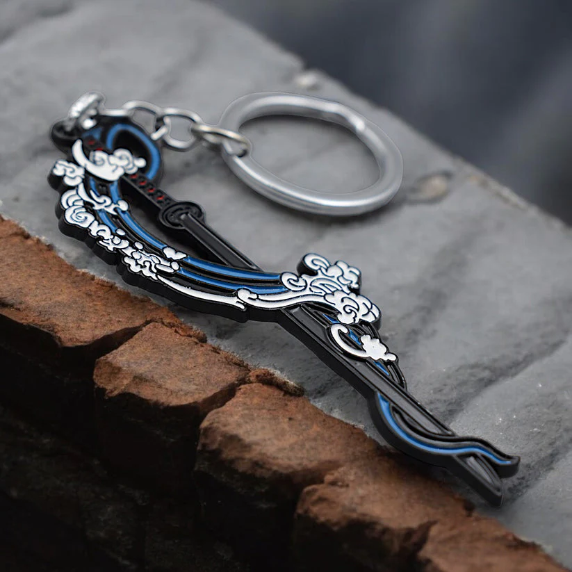 Tanjiro Kamado Metal Katana Keychain – Demon Slayer Sword - Image 3
