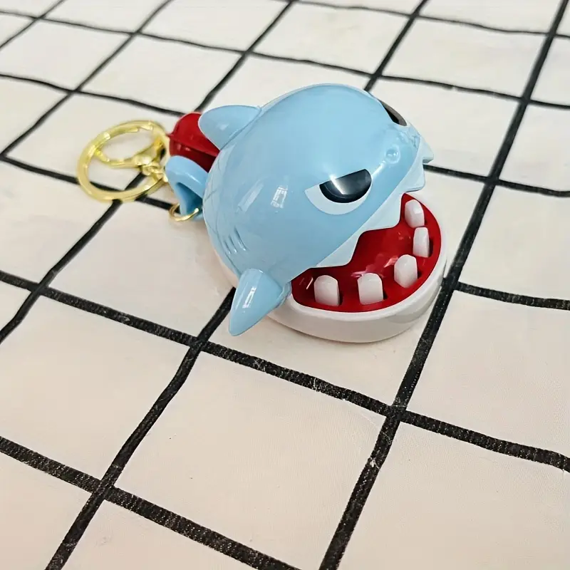 Tricky Finger Trapping Toy Keychain - Fun Shark Bite Keychain for Kids & Adults - Image 4