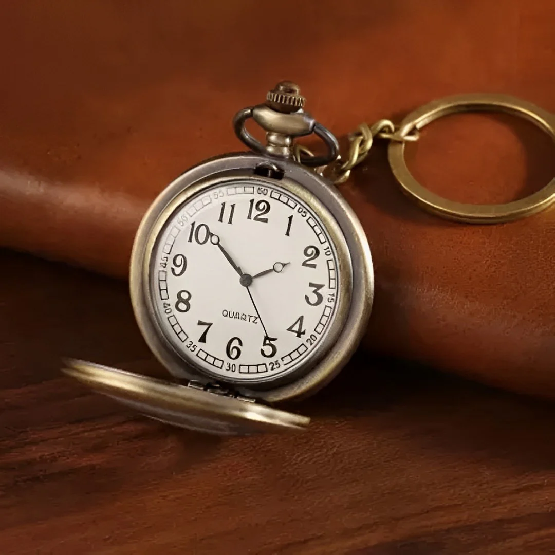 Vintage Octopus Antique Pocket Watch Keychain: Dive into Maritime Mystery - Image 3